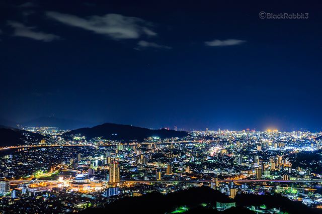 Night view of Hiroshima city