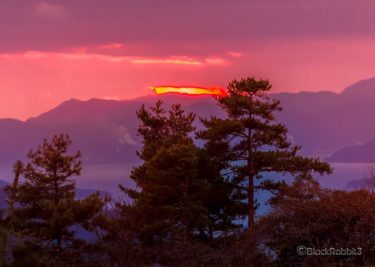 串掛林道、夕景（広島市）